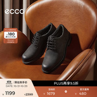 ecco 男士德比鞋 商务正装皮鞋男鞋婚鞋 都市奥斯陆550234 黑色55023402001 42