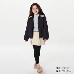 优衣库 女童灯芯绒迷你裙裤 休闲裤裤子488234
