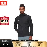 猛犸象 男款Granite户外防风连帽软壳外套 0001-黑色 L