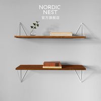 Nordic Nest 瑞典直邮CC Maze毕达哥拉斯创意墙上置物架一字板2层隔板书架壁挂