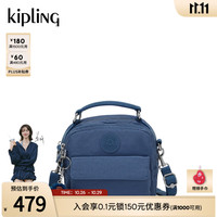 kipling 凯浦林kipling生日礼物男女新款轻便出游通勤多背法小方包斜挎包 精致蓝