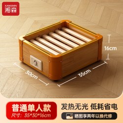 湘森 实木取暖器 单人普通款35x30cm （过热保护/智能温控）