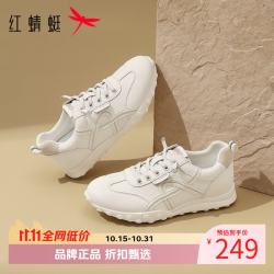 红蜻蜓 女鞋休闲运动鞋 轻便舒适小白鞋通勤百搭低跟软底女士休闲鞋子