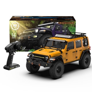 雷拉洛 mk07成人大型遥控车攀爬车1:7四驱电动RC模型车高低速差速锁断传 MK07黄色涂装(无刷版本)不含电池备胎V2版
