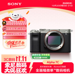 索尼 Alpha 7C 全画幅 微单相机 银色 单机身