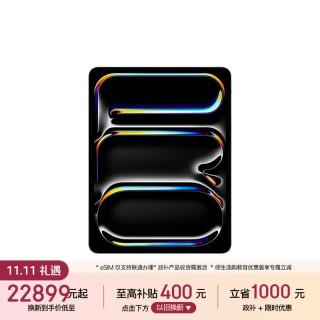 苹果 iPad Pro 2025款 M5版 13英寸 平板电脑（Apple M5、16GB、2TB、eSIM版、银色）