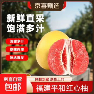 福建琯溪蜜柚红心柚子皮薄爆汁甜柚新鲜时令水果节日整箱 2-3斤（单果1-1.5斤）