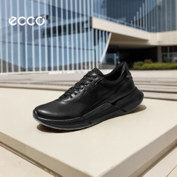 ecco BIOM2.2运动鞋男 2024年春季休闲鞋轻量跑鞋牛皮 健步830764 黑色83076401001 39