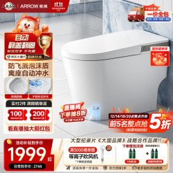 箭牌 轻智能马桶低水压智能马桶一体小户型离座自动冲水座圈加热坐便器 泡沫盾/0压脚感冲水AE2P 400坑距 400mm