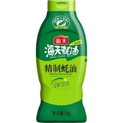 海天 精制蚝油 1kg/瓶 PET挤挤瓶