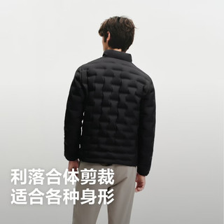 波司登 B260135033 90鹅绒压胶轻薄防风锁温 黑色 XL 男士羽绒服