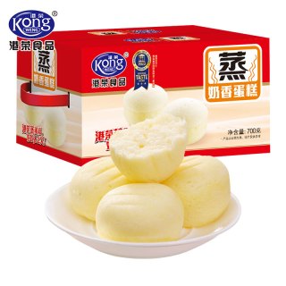 港荣 奶香蒸蛋糕整箱早餐软面包孕妇老人适合吃的健康营养零食小吃