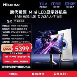 海信 32GX 31.5英寸机皇MiniLED显示屏黑曜屏2304分区4K电竞显示器