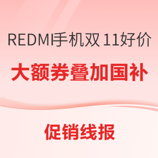 促销线报：REDMI「全能」手机，K100 Pro Max 双11国补好价