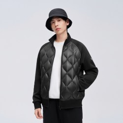 波司登 2023男士轻薄卫衣羽绒服轻熟商务品质高级立领
