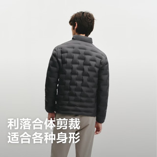 波司登 B260135033 90鹅绒压胶轻薄防风 极地灰 3XL 男士羽绒服