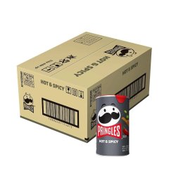 品客 韩国直邮Pringles品客薯片53g*24桶装酸乳酪洋葱香辣原味膨化零食