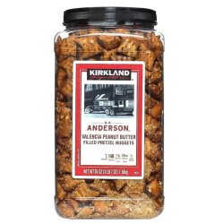 柯克兰 韩国直邮Kirkland柯克兰花生酱椒盐卷饼干1.56kg*2全家零食