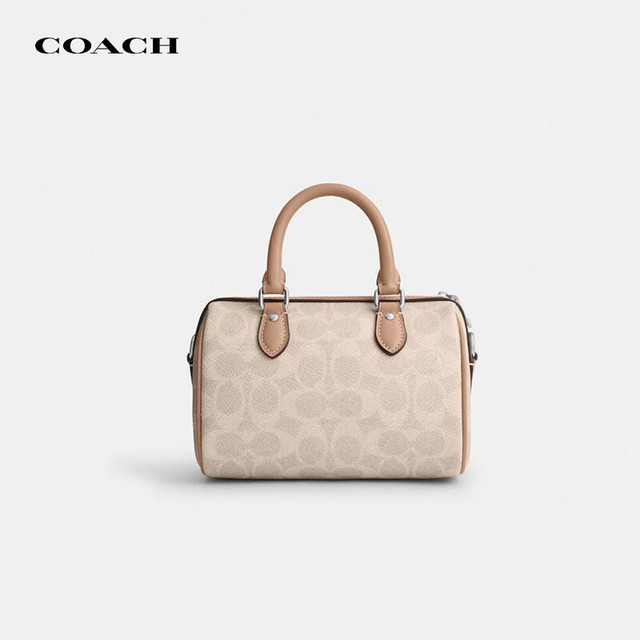 COACH 新款女包ROWAN斜挎包沙黄/灰褐CW329