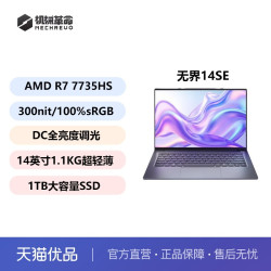机械革命 无界14SE R7-7735HS 100%sRGB超轻薄学生学习办公笔记本14英寸轻薄本 高色域护眼