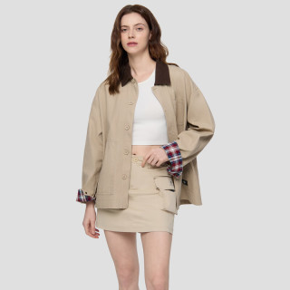 Gap 男女装秋季巴恩风灯芯绒宽松外套791856 卡其色 M (170/92A) 亚洲尺码