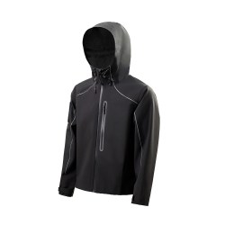 马登 工装光剑机能反光防水冲锋衣夹克外套户外耐磨连帽登山服男秋