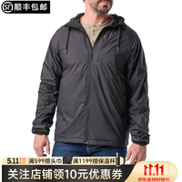 5.11 TACTICAL SERIES ）5.11户外春加绒外套男511可调节风帽全拉链夹克78046 019黑色 XXL