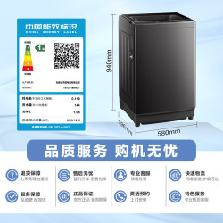 小天鹅 12KG波轮洗衣机小型全自动一级能效 变频除菌1809DT