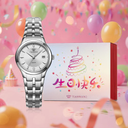 天王 钢带 女士石英手表 LS3626S.D.S1.S