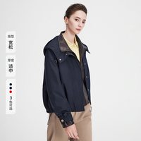 navigare [防水]Navigare小帆船宽松短外套女士户外连帽夹克衫