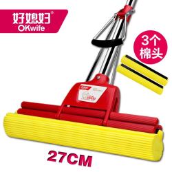 好媳妇 okaywife）胶棉拖把家用一拖净免手洗2026吸水海绵地