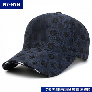 NY-NYM 2026新款小众潮牌字母鸭舌帽韩版防晒棒球帽 小花MY深蓝色 均码 （可调节）
