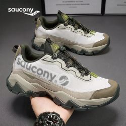 索康尼 徒步鞋男款CANYON WLK防泼水缓震户外女休闲登山鞋