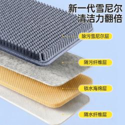 享家美 雪尼尔45cm大面板拖把免手洗刮水一体家用三合一平板吸水大号带桶 【免手