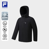 斐乐软壳丨FILA防泼水外套2026秋冬季新款男户外运动加绒保暖上衣