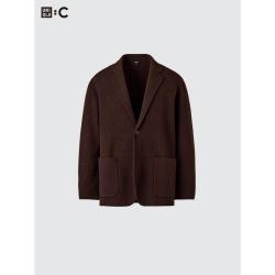优衣库 日潮跑腿UNIQLO优衣库 针织商务休闲外套/男装秋冬新款491159