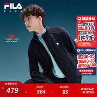 斐乐 儿童童装棉羽2026冬季新款男中大童棉服防风保暖新雪丽棉 RD宝蓝-NV 130