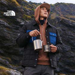 北面 棉服男外套保暖户外防风防泼溅百搭舒适8C7S 海域蓝/5T5 XL