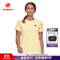 猛犸象 Massone 女士户外运动时尚休闲舒适透气短袖T恤 小苍兰黄 M