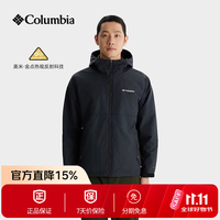 哥伦比亚 外套26秋冬男款户外金点热能反射防风保暖夹克外套XE8964 010 L
