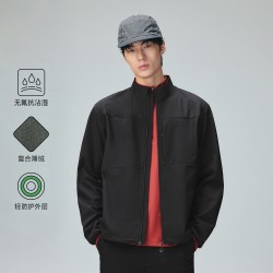 杰克琼斯 AT系列26男软壳连帽夹克外套秋冬功能上衣