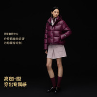 高梵 黑金鹅绒服6.0先锋4格 短款 黑色 S码 女士羽绒服