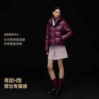 高梵 黑金鹅绒服6.0先锋4格女款短款羽绒服 XS