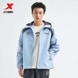 特步 双层保暖 男士风衣