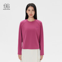移动端：KOLON SPORT 吸湿速干T恤女士露营针织上衣圆领长袖T恤内搭