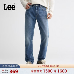 Lee 26秋冬新款舒适牛仔裤中蓝色男休闲