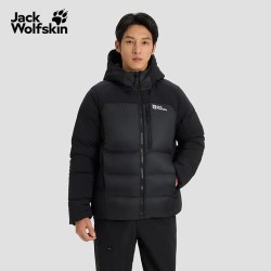 狼爪 JackWolfskin狼爪秋冬ATHER PEAK男士拼接连帽羽绒服外套A65361