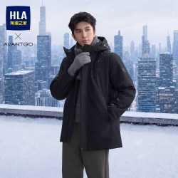 海澜之家 先锋经典系列棉服26秋季新连帽防风防水易去污外套男