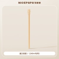 奶爸爸 Nicepapa）翻盖PPSU专用硅胶奶嘴 吸管 仿母乳触感奶嘴 一字孔水嘴(12个月+)不带吸管