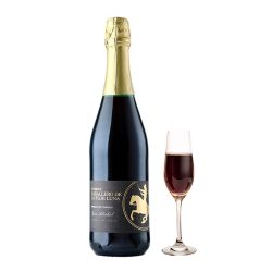 CHATEAU DE HARTES 西班牙无醇起泡酒0度无酒精甜红葡萄酒女气泡酒赠香槟杯